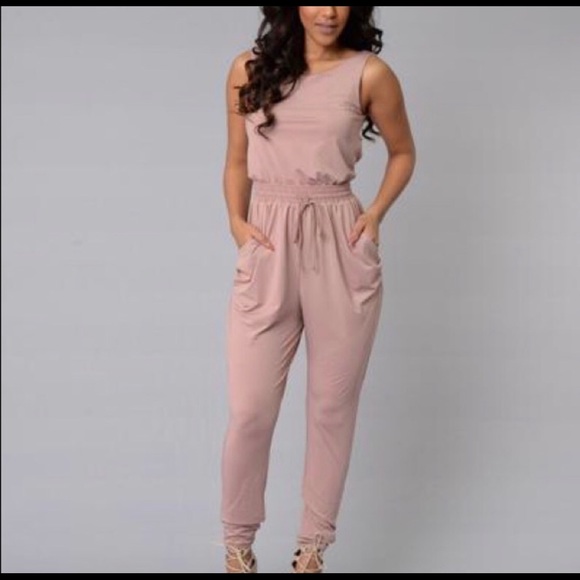 fashion nova pink jumpsuit